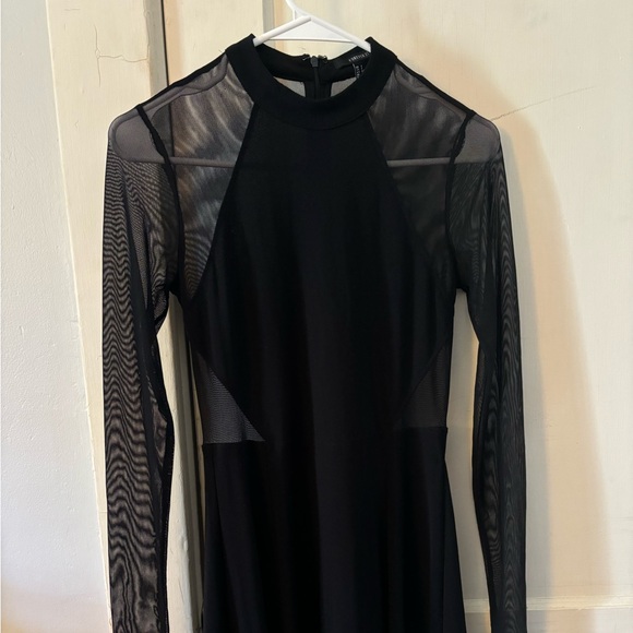 Forever 21 Dresses & Skirts - Black dress long sleeve see-through Forever 21 size small
